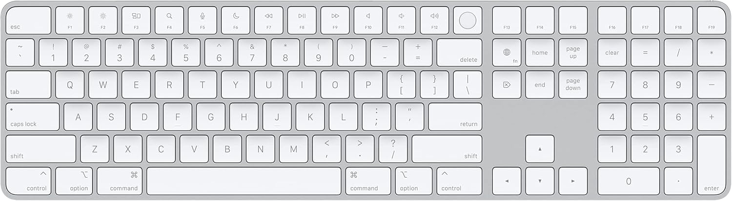 Renewed Apple Magic Keyboard with Touch ID - Silver