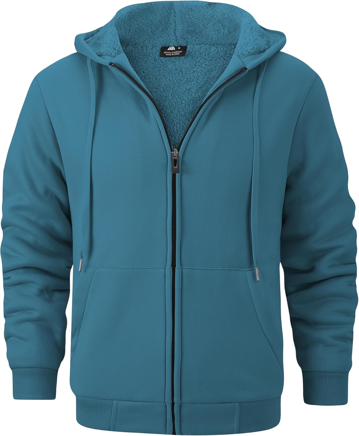 GEEK LIGHTING Heavyweight Fleece Hoodie for Men - Full Zip Up