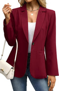ELLEVEN Women's Blazer Business Casual Lightweight Suit (Style YW6B)