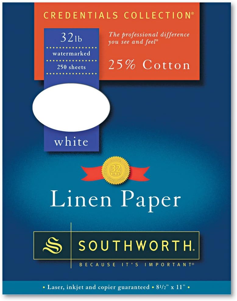 Southworth 25% Cotton Linen Business Paper for Elegant Documents