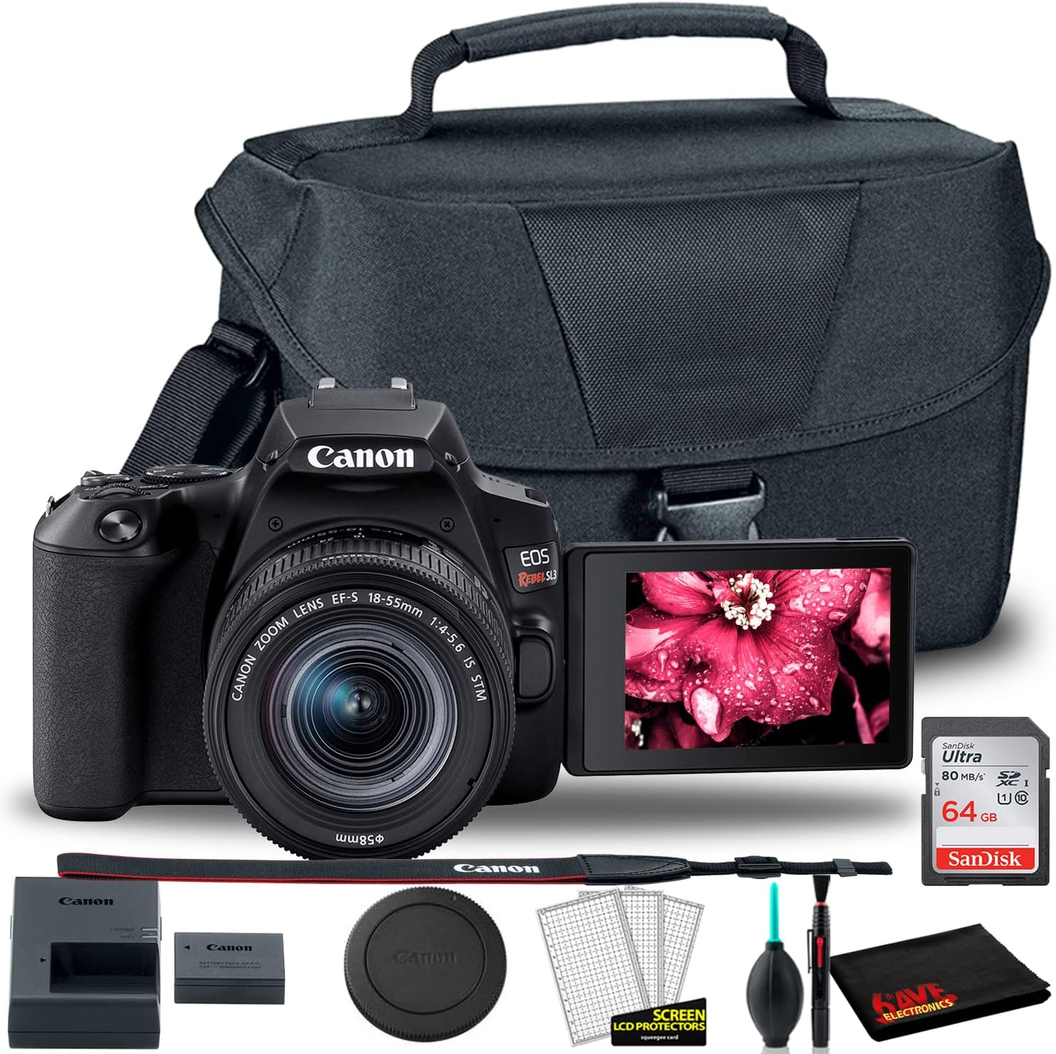 Canon EOS Rebel SL3 DSLR Camera Bundle with 18-55mm Lens