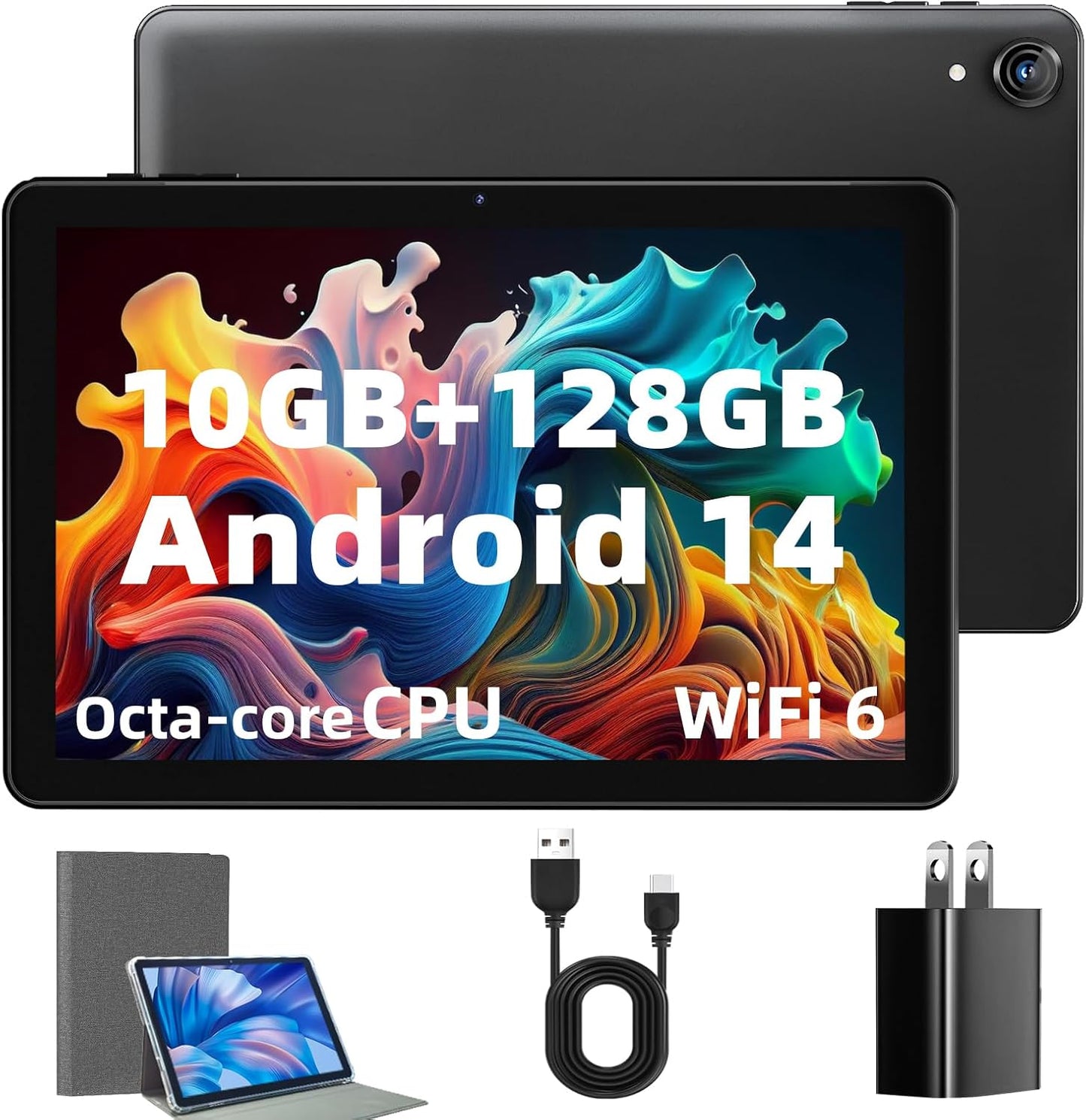 Android Tablet 10 Inch with Octa Core and 6000mAh Battery