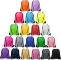 Drawstring Backpack 60 Pcs Bulk Multicolor Pack - DIY Friendly