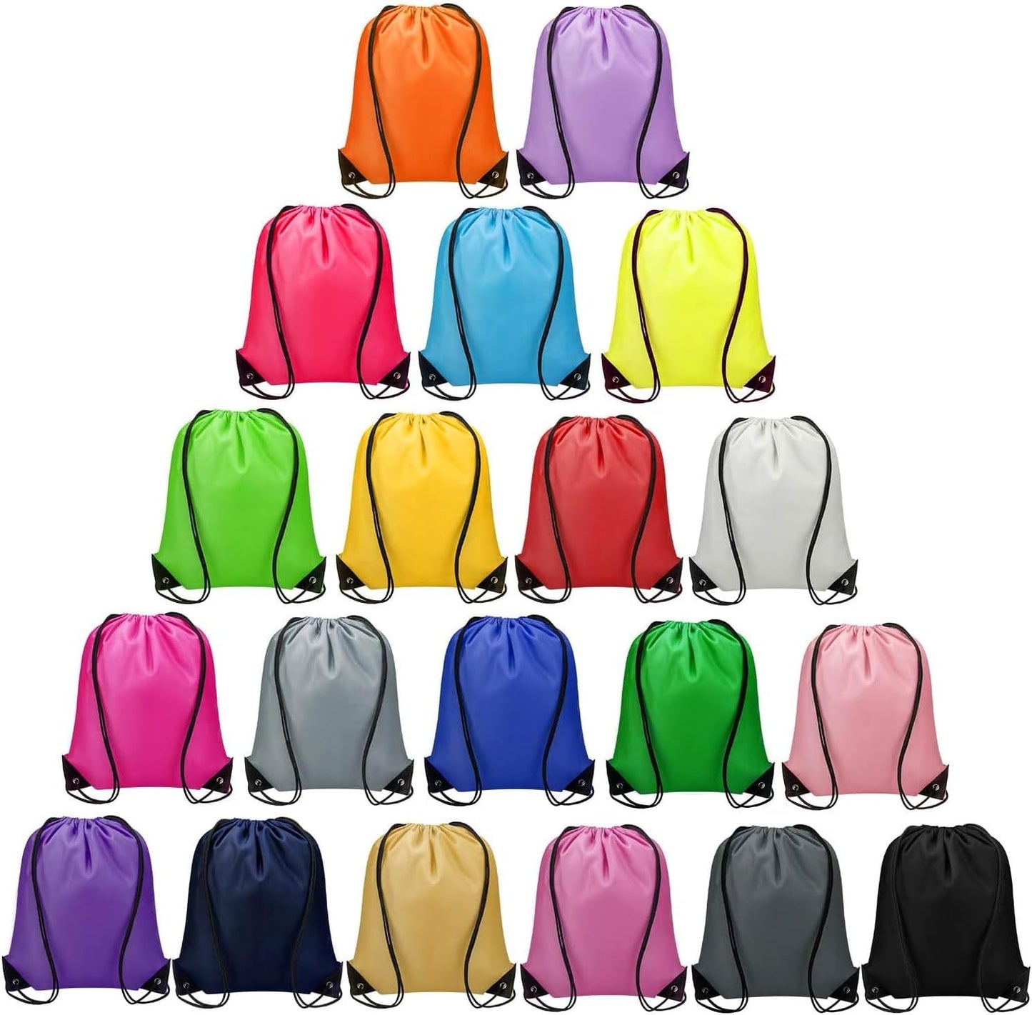 Vorspack 60 Pcs Drawstring Bags for Gifts, DIY, and Gym Use