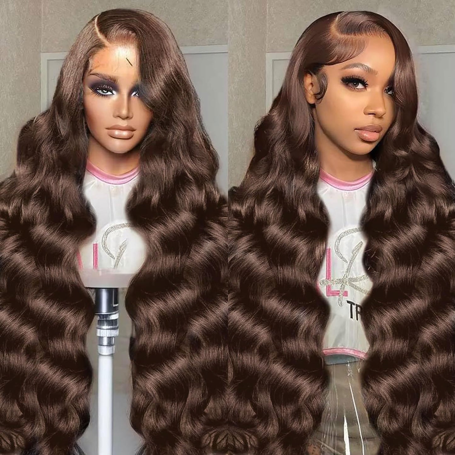 30 Inch Chocolate Brown Lace Front Wig for Gorgeous Styles