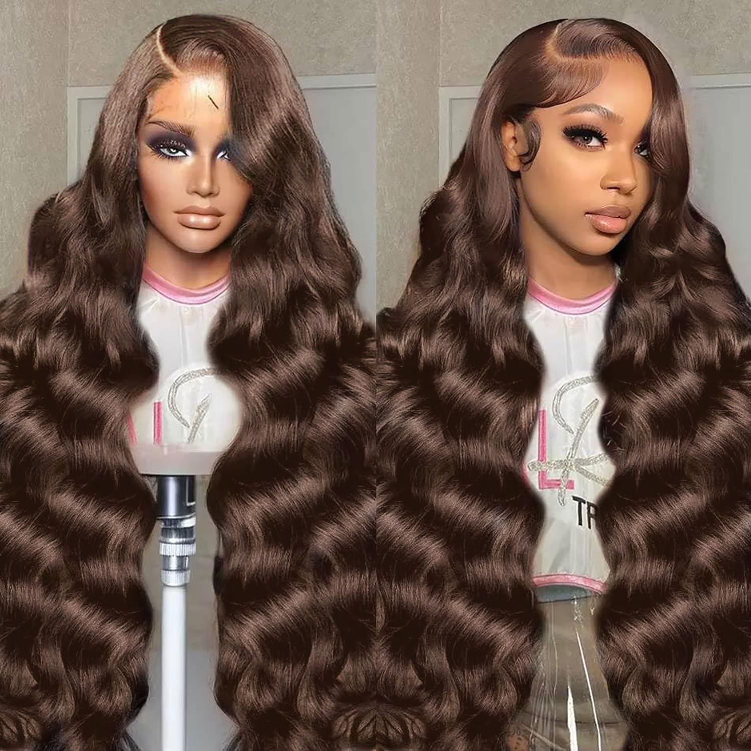 30 Inch Chocolate Brown Lace Front Wig for Gorgeous Styles