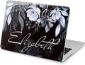 Monogram Watercolor Blue Hard Case for MacBook Pro & Air - Floral