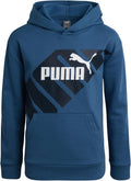 PUMA Boys' Athletic Hoodie Performance Fleece Pullover - Comfortable