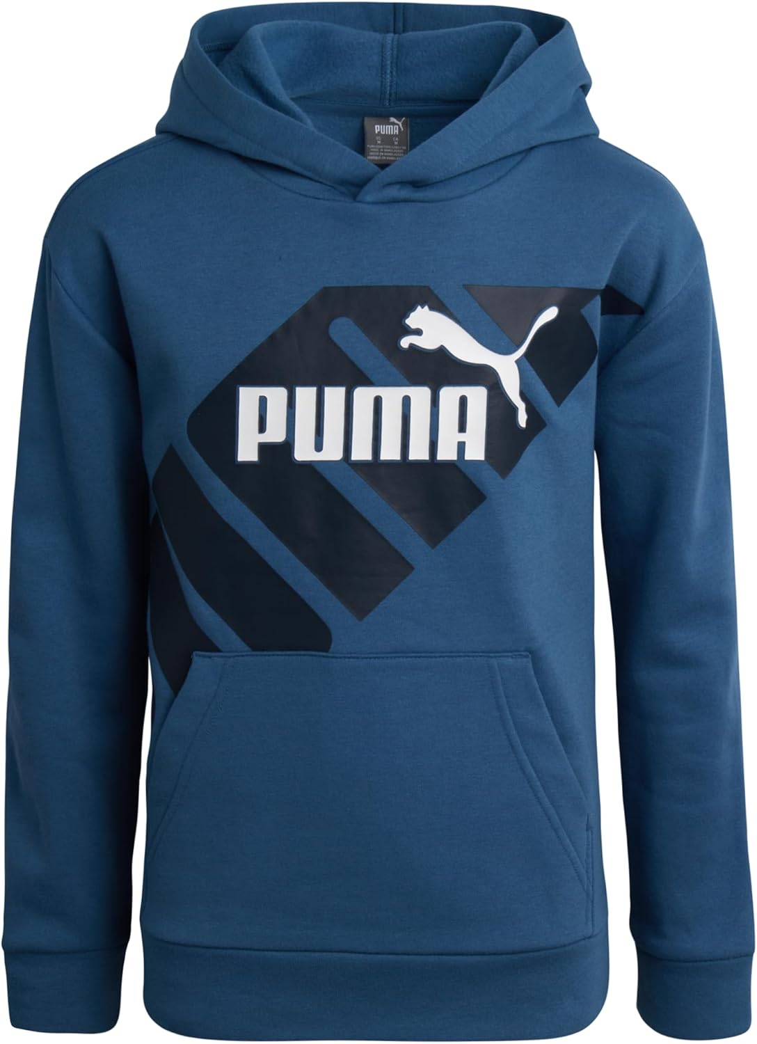 PUMA Boys' Performance Fleece Hoodie - Warm Graphic Sweatshirt