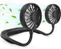 Hands-Free RJVW Neck Fan: 360 Cooling Rotation
