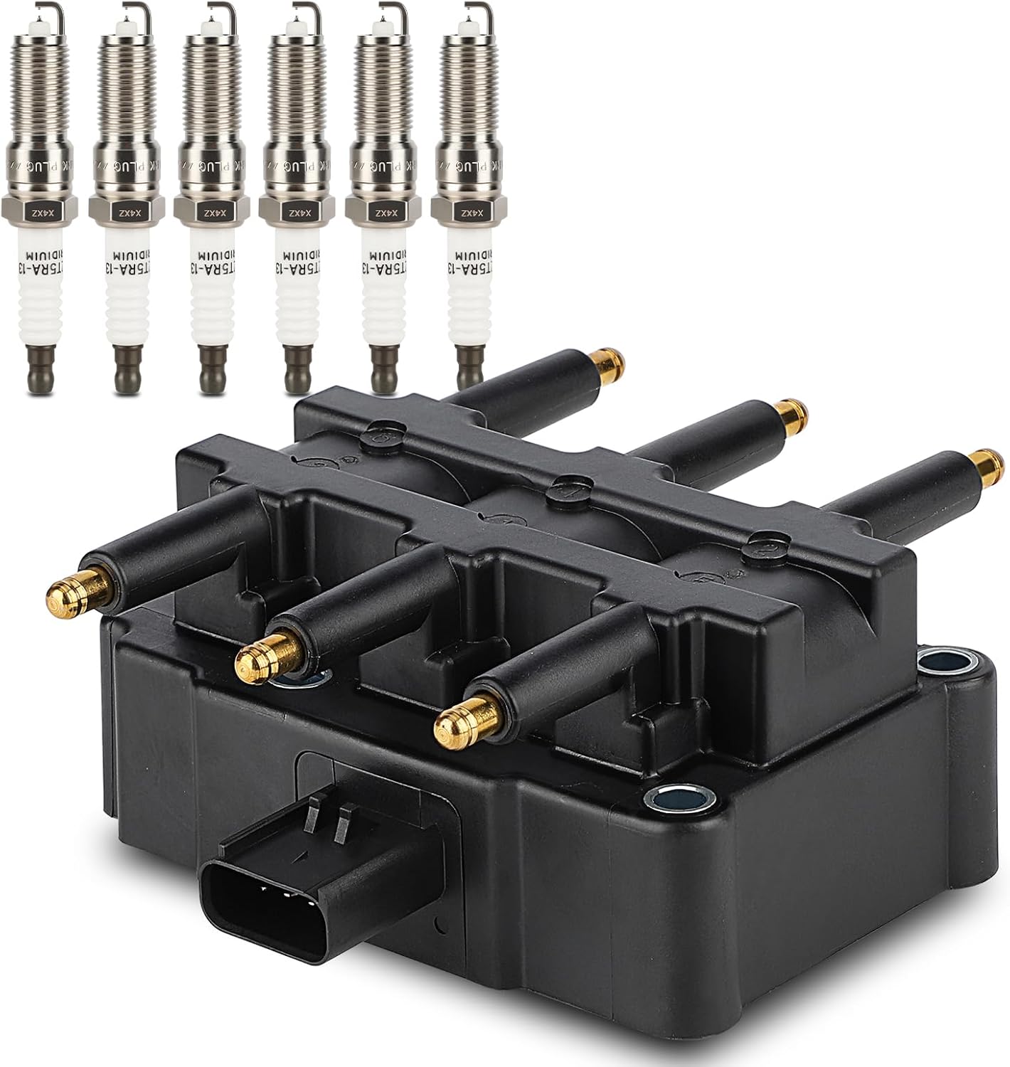 UF305 Ignition Coil & 3381 Double Iridium Spark Plug Set