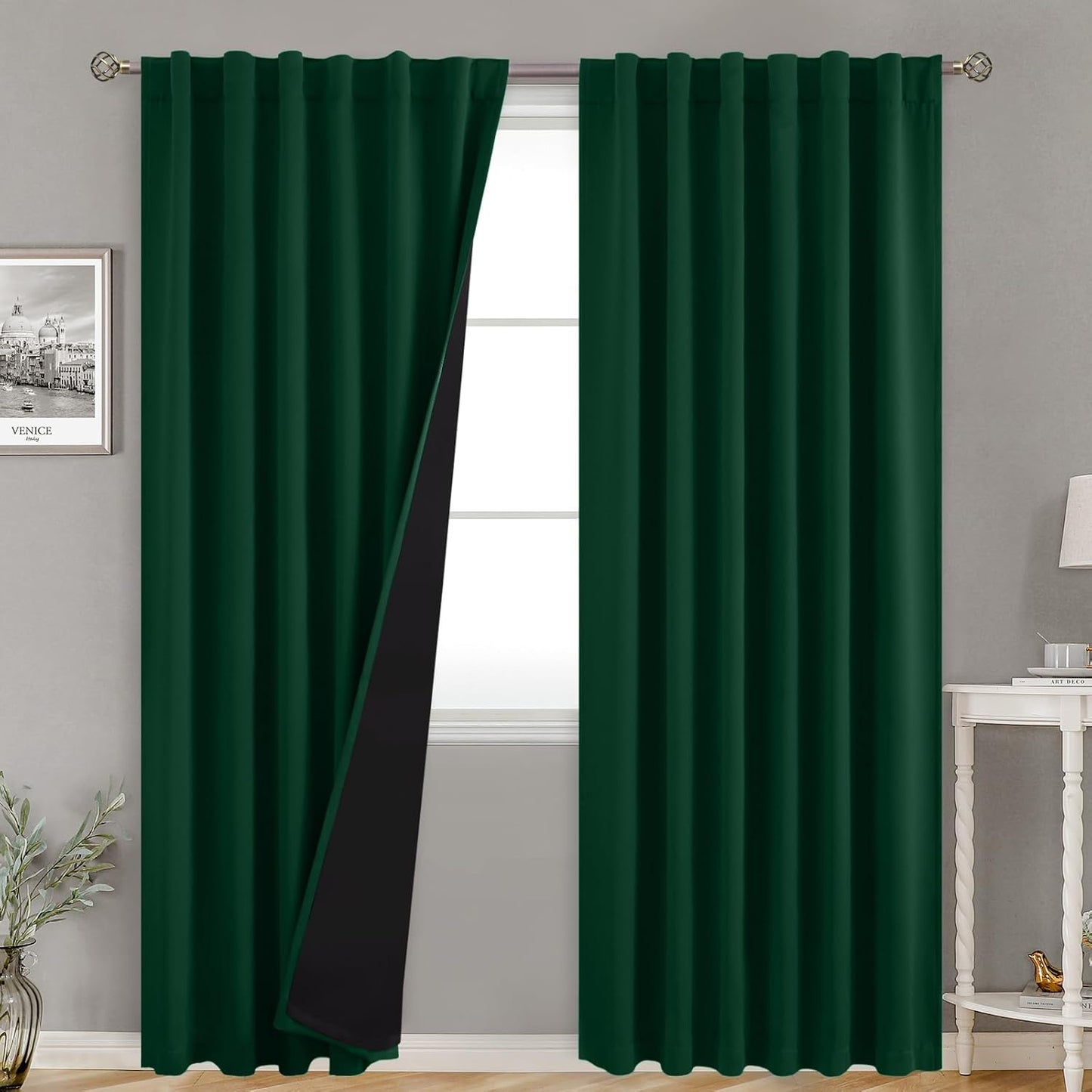 BGment 100% Thermal Insulated Blackout Curtains for Bedroom