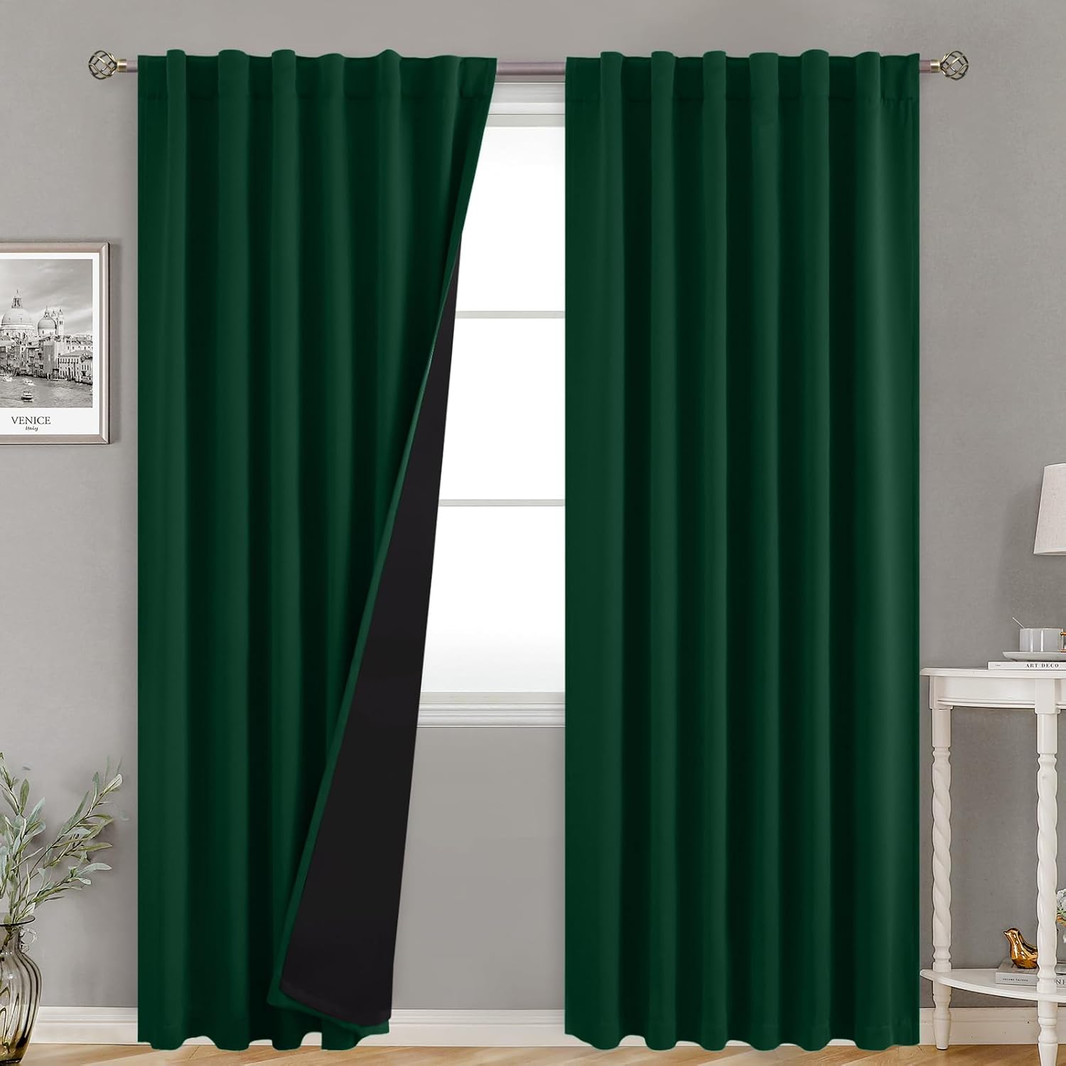 BGment 100% Thermal Insulated Blackout Curtains for Bedroom