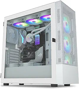 Vetroo AL600 Mid-Tower ATX PC Case with 6 Fans and Radiator Support