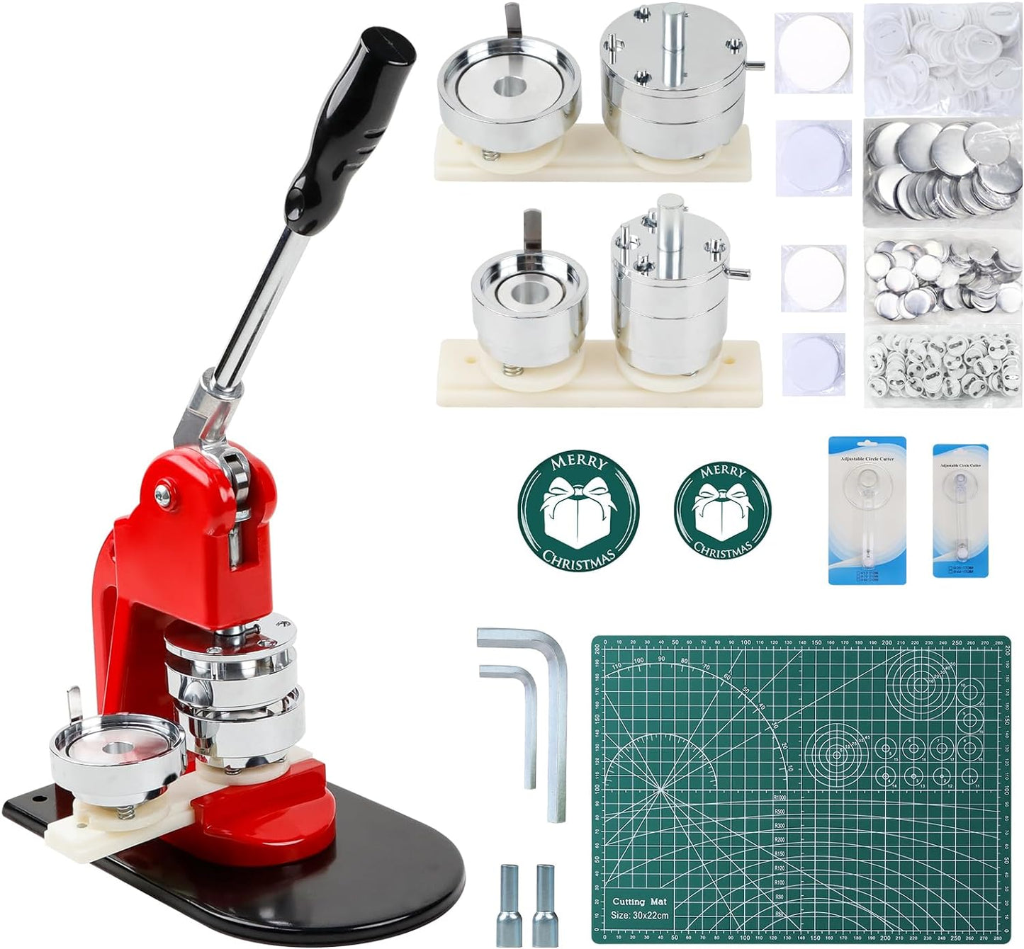 Button Maker Machine Set for DIY Projects and Events