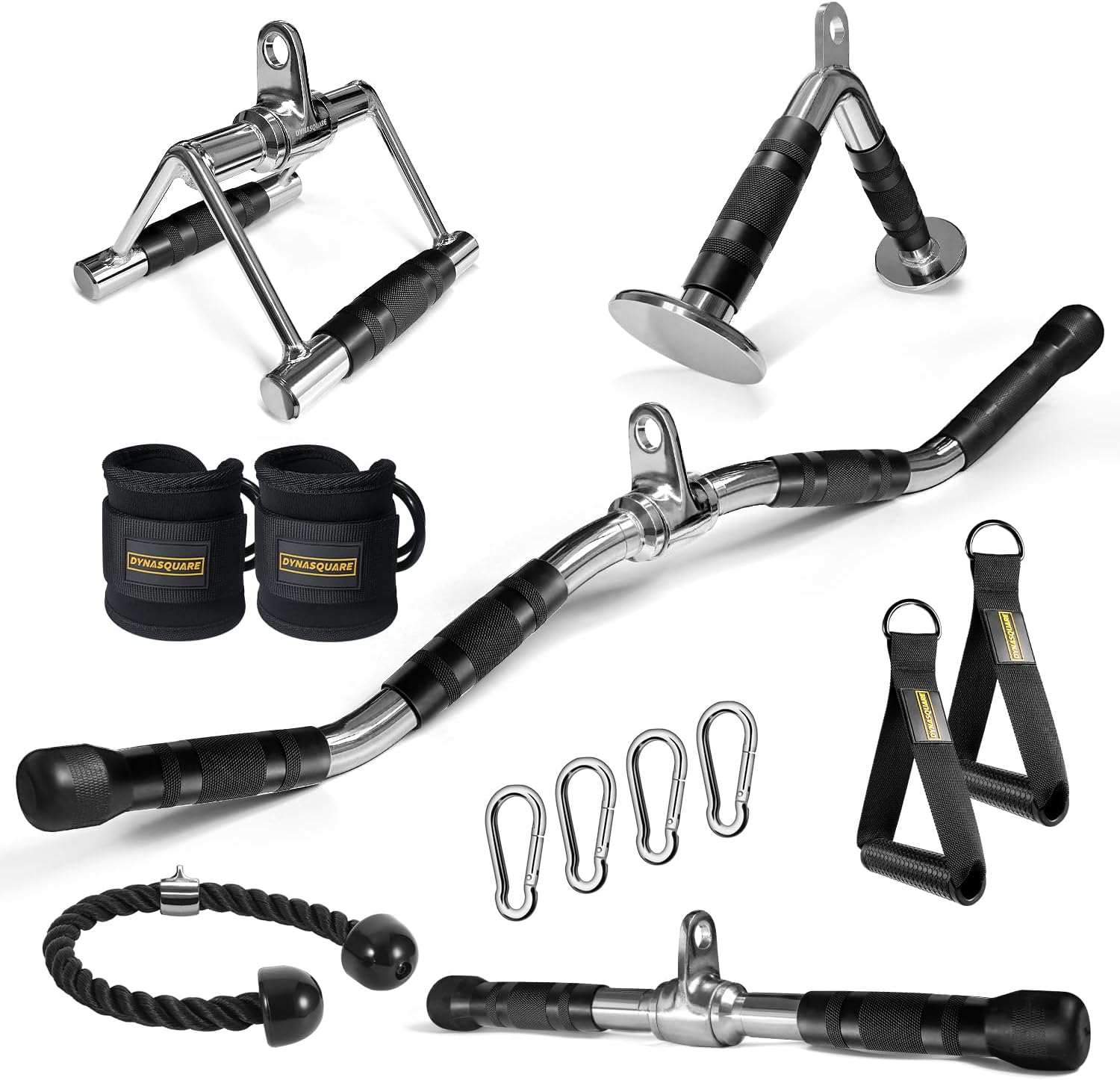 LAT Pulldown Attachments Combo for Cable Machines - Heavy Duty