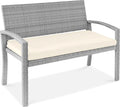 Best Choice Products Outdoor Bench for 2-Person Seating Comfort
