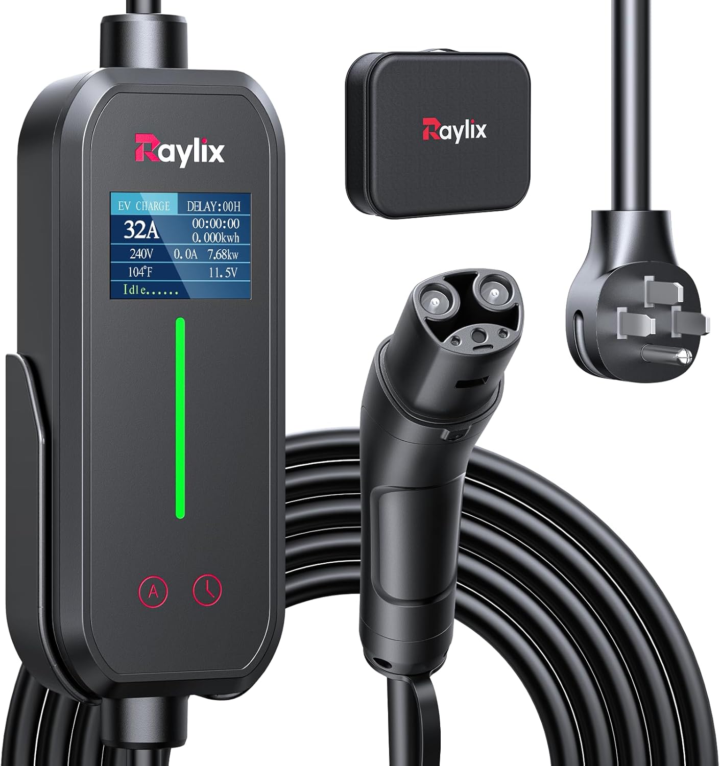 Raylix 32A Level 2 Fast Charger for Tesla with Smart Display