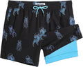 maamgic Mens 5 Inch Stretch Swimming Shorts for Beach Wear