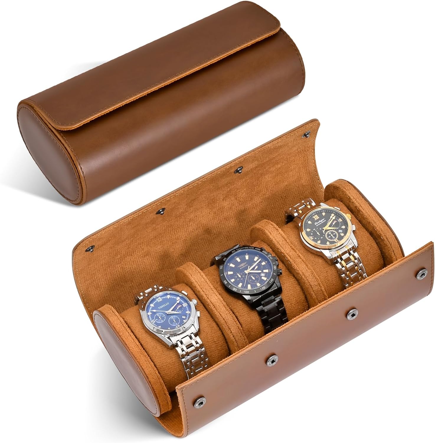 ROSELLE Watch Roll - Secure 3 Watch Storage
