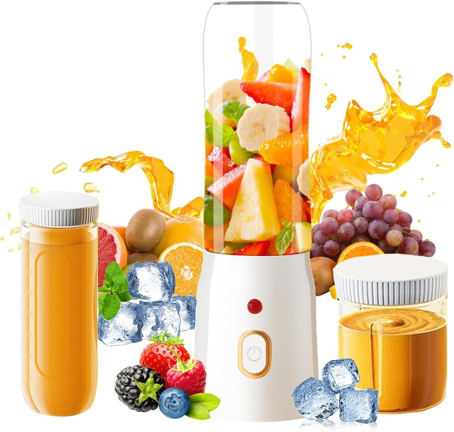 Portable Blender: 10-Blade Mixer for Fresh Juices
