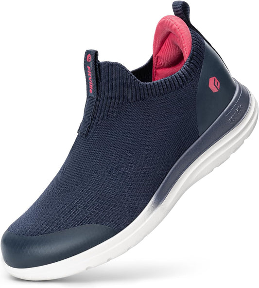 FitVille Women's Extra Wide Slip on Shoes for Comfort & Support