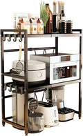 Expandable Microwave Stand Countertop 3-Tier Over Microwave Shelf