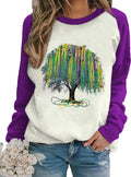 Stay Stylish with Mardi Gras Purple Sweatshirt!