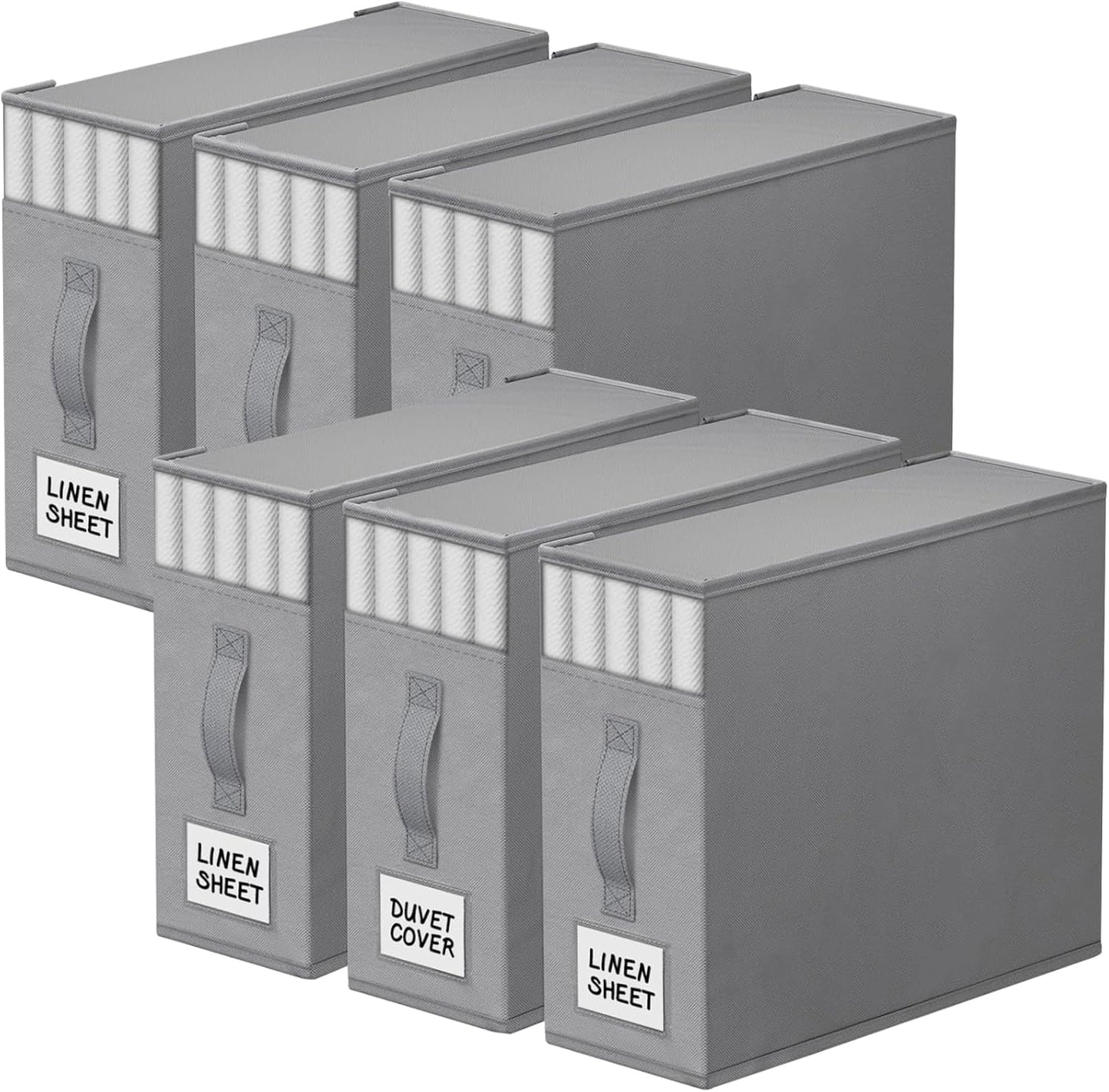 6 Pack Bed Sheet Organizers for Easy Storage and Organization