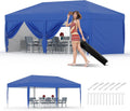 10x20 Pop Up Canopy with 6 Sidewalls - Heavy Duty Outdoor Shelter