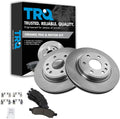 TRQ Front Brake Pad & Rotor Kit Compatible with 2007-2017 SUVs