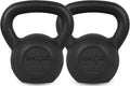Yes4All 20 lb Kettlebell Set of 2 - Durable Cast Iron Fitness Weights