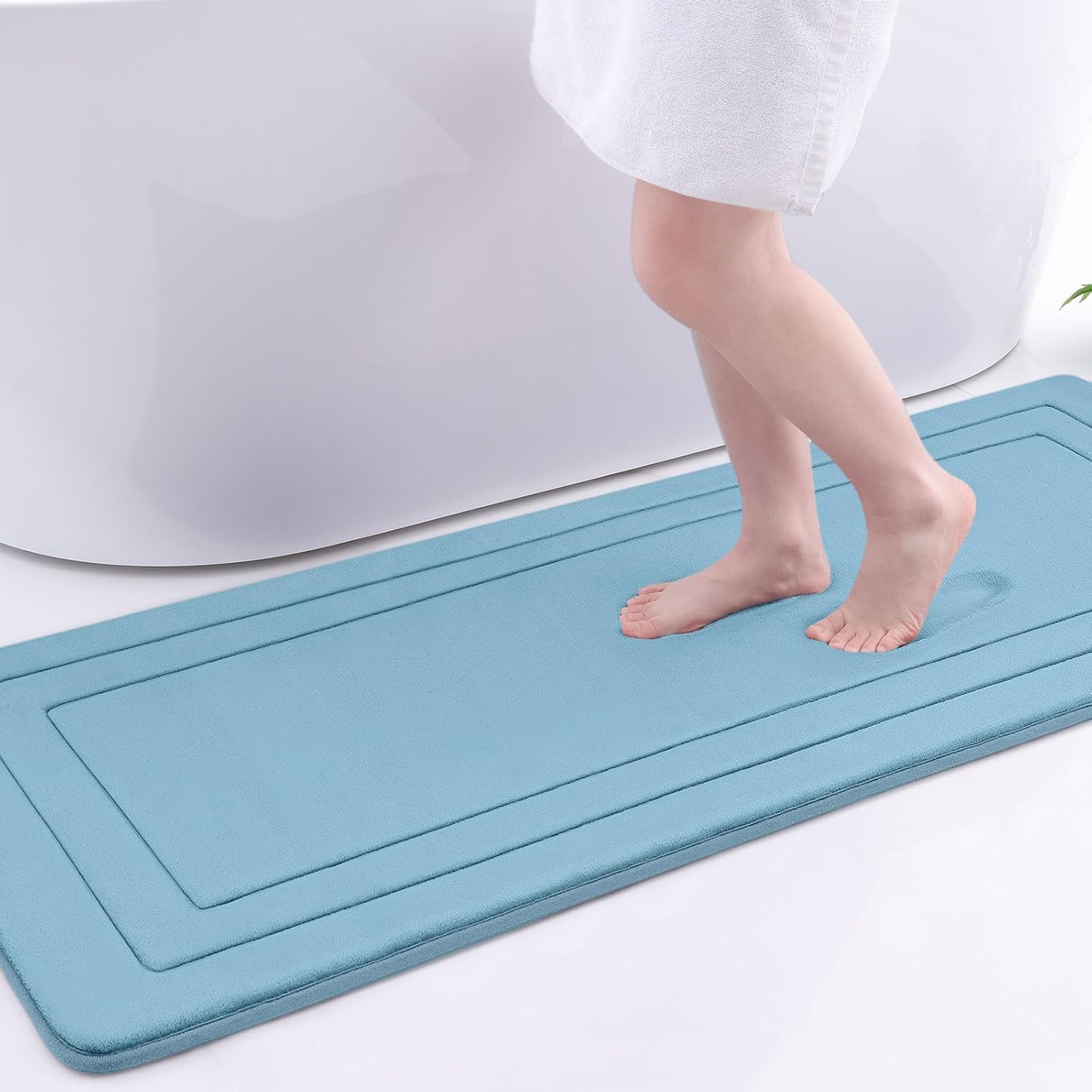 Arotive Memory Foam Bathroom Rug Mat 59x24 for Comfort