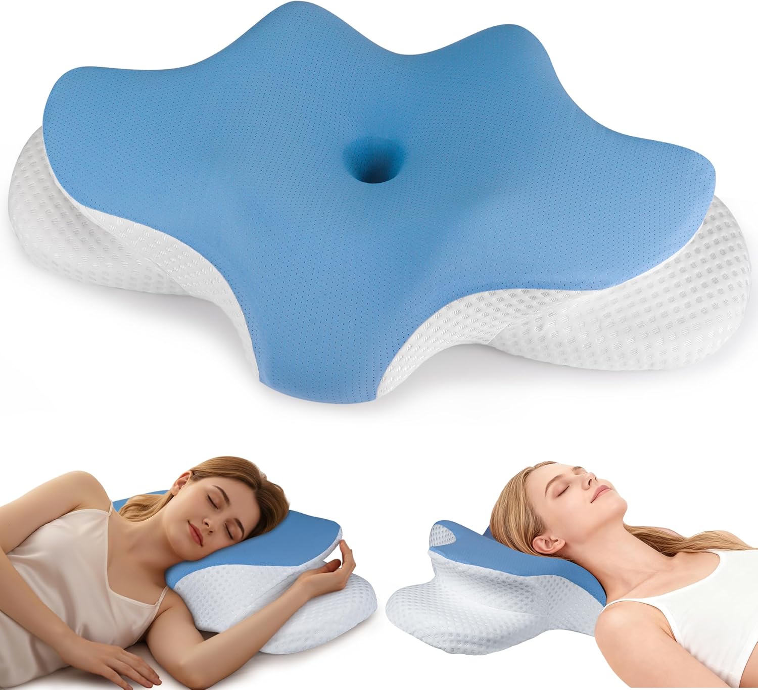Cervical Neck Pillow for Pain Relief and Ergonomic Support