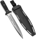 W-Catcher Fixed Blade Knife with Sheath - Large D2 Hunting Knife