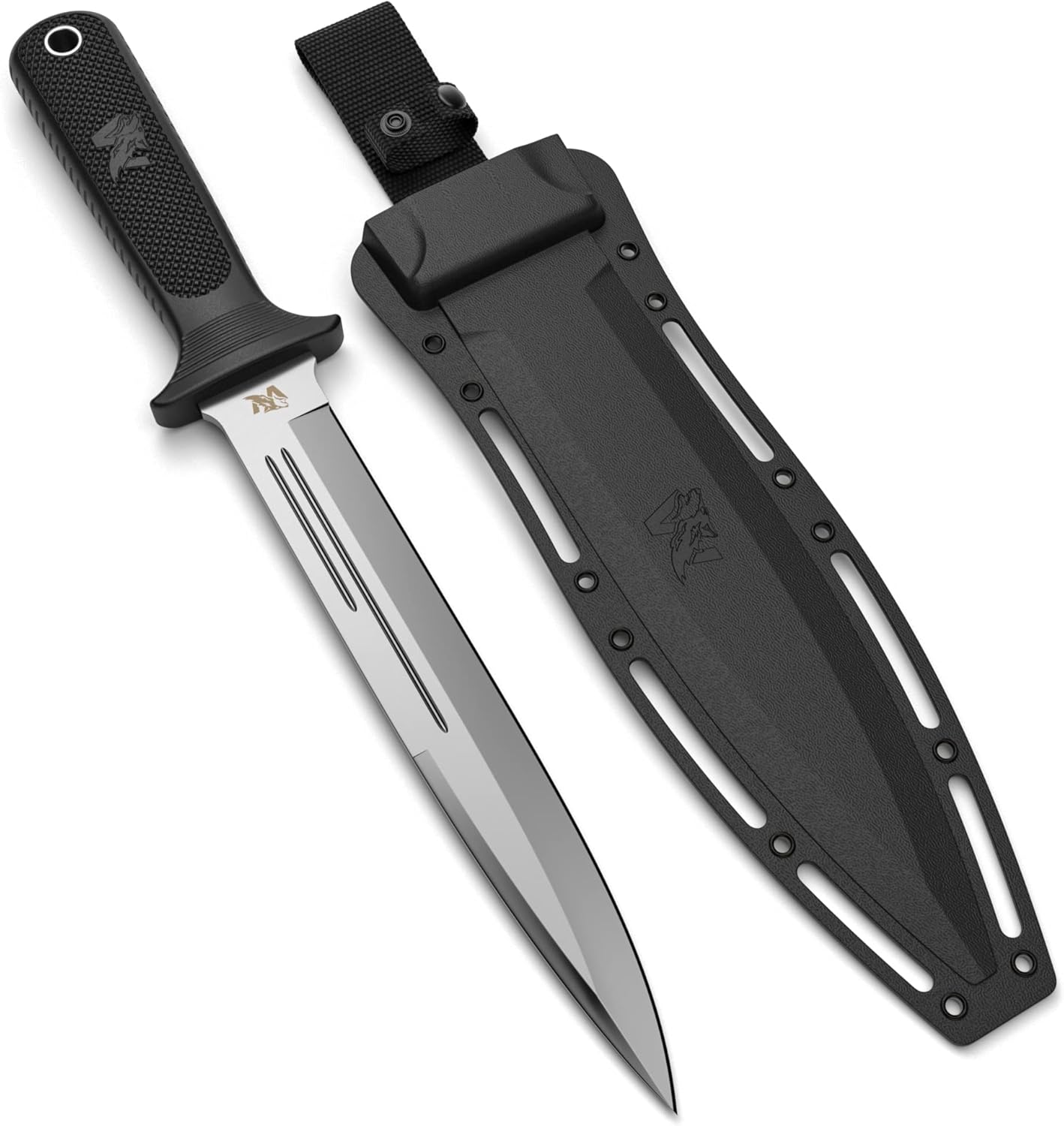 W-Catcher Fixed Blade Knife - Large D2 Steel Hunting Knife