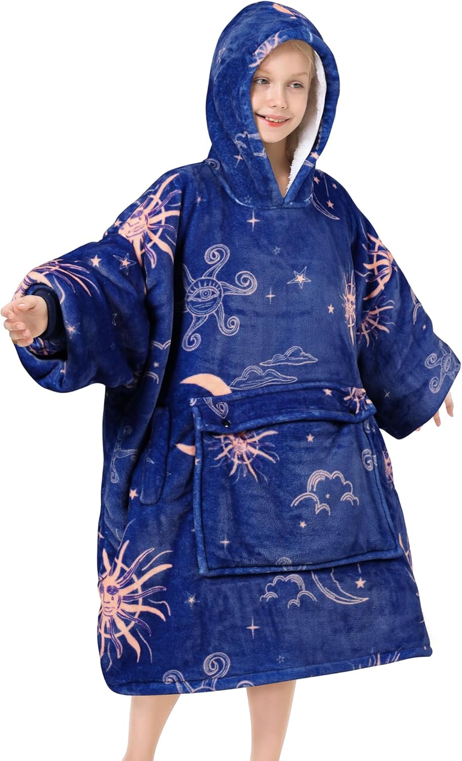 Narecte Kids Hoodie Blanket for Girls - Perfect Birthday Gift