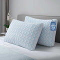 Shredded Memory Foam Cooling Soft Bamboo Viscose Pillows Queen Set