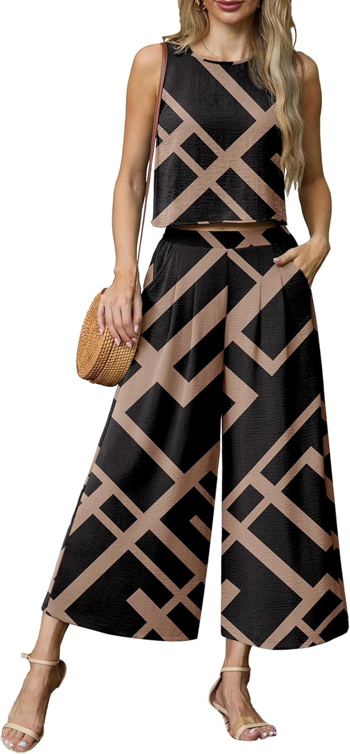 Lepunuo Womens Summer 2 Piece Outfits for Beach and Travel
