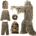 DoCred 5 in 1 Ghillie Suit 3D Camouflage Hunting Apparel - Full Set