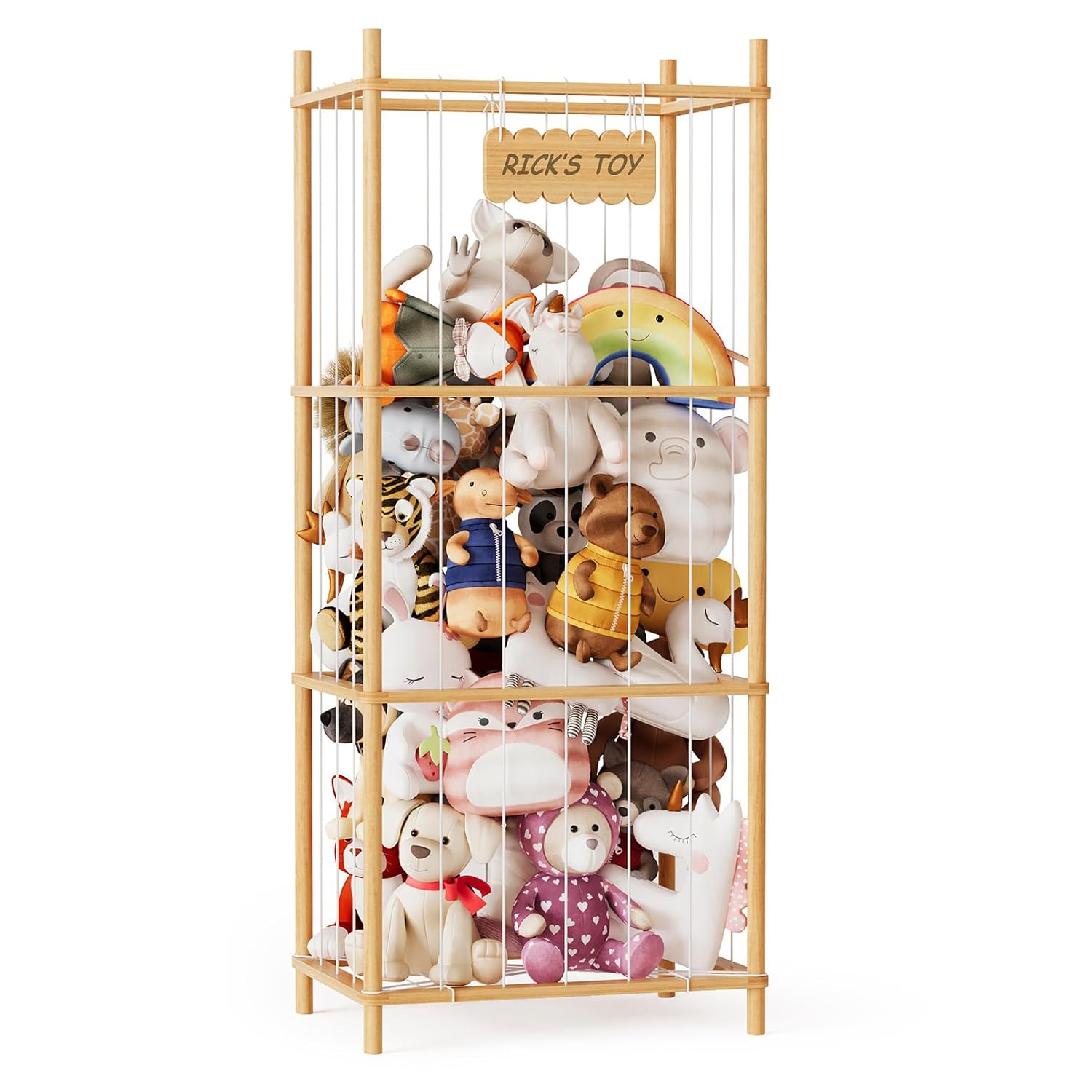 SpaceAid Stuffed Animal Storage Organizer for Playroom Fun