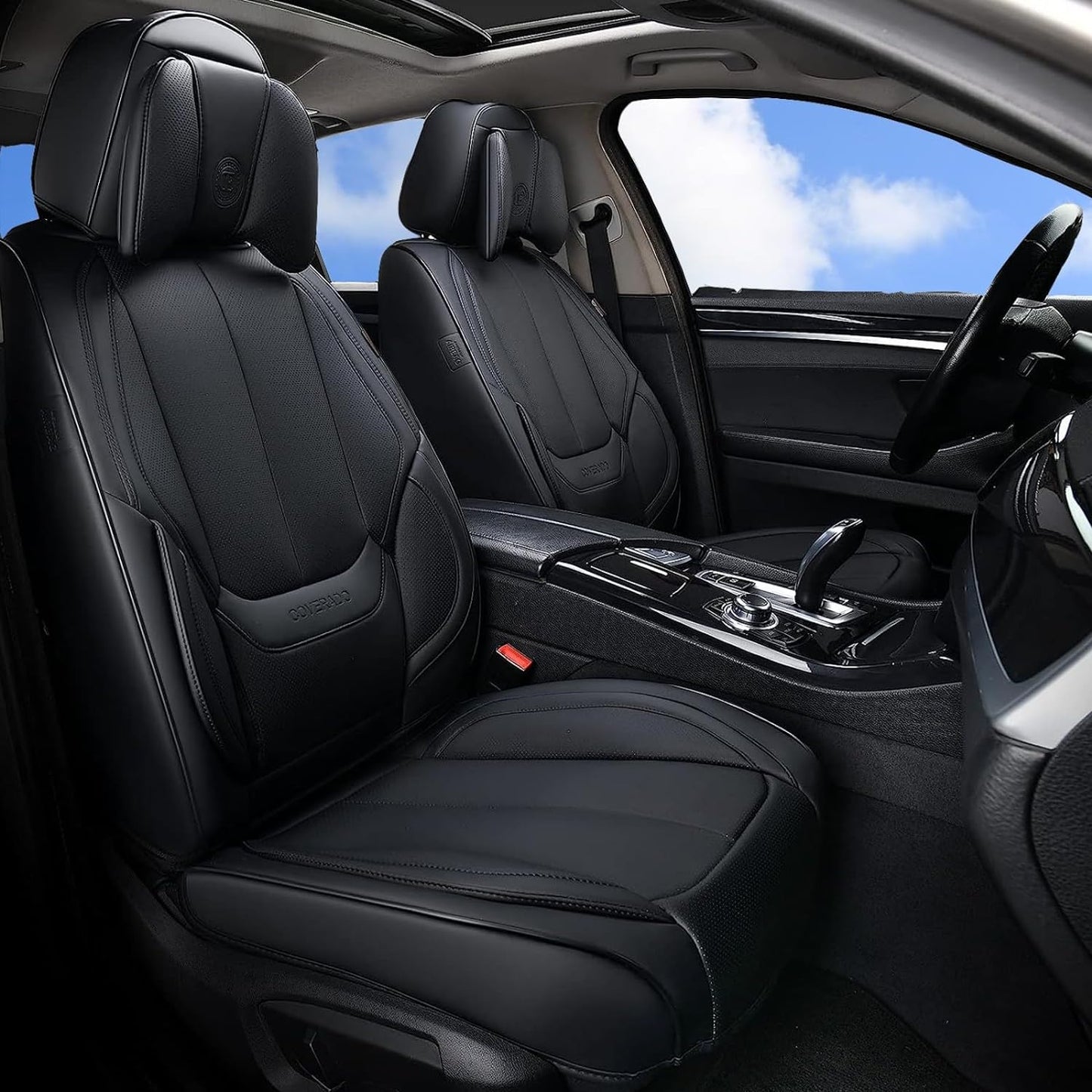 Waterproof Leather Car Seat Covers - Full Set