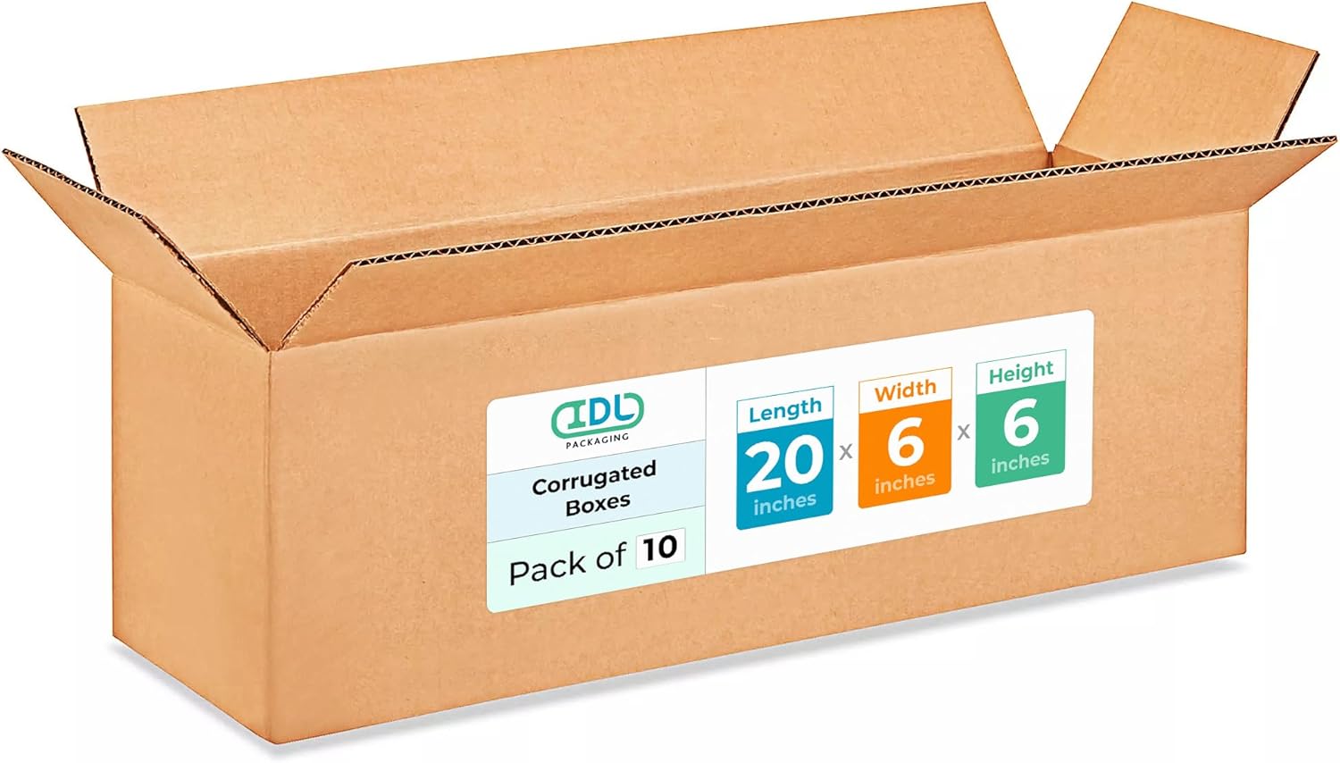 Long Shipping & Moving Boxes 20x6x6 inches - Extra Strength