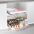 Pull-out Cabinet Organizer Adjustable Depth and Width - Stable Slide