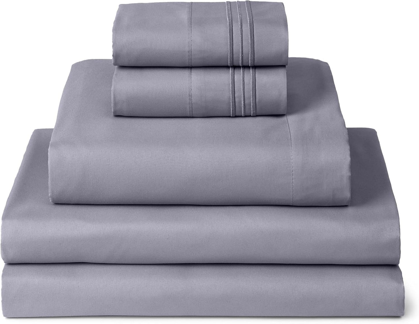 Mellanni Split King Sheets Set - Luxury Cooling Bedding for Comfort