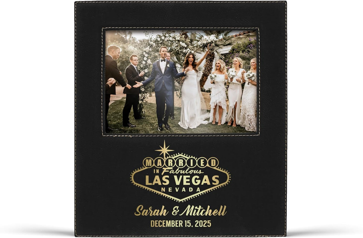 Personalized 8x10 Picture Frame for Married in Vegas Couples