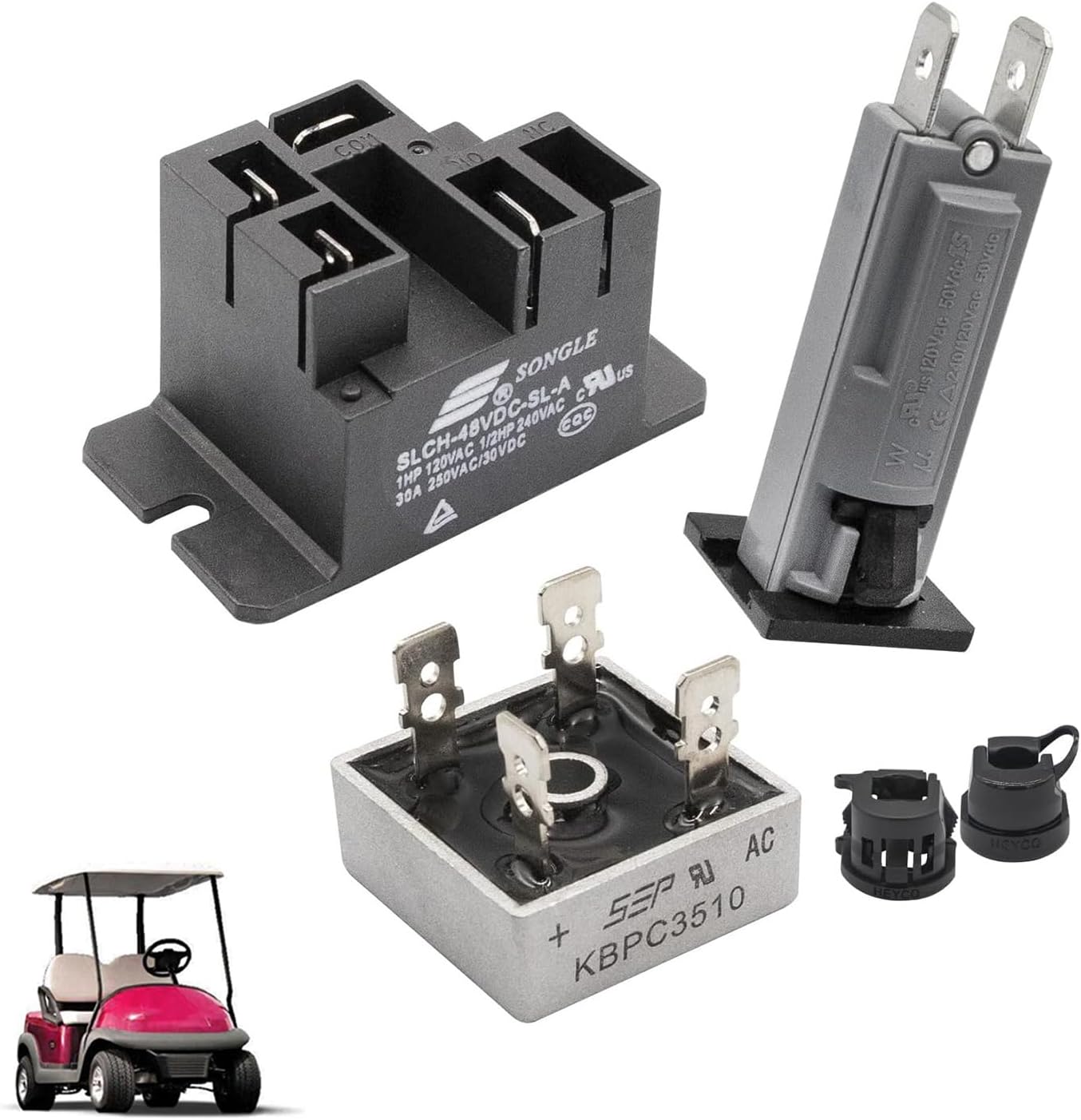 Fast Fix 48V Club Car Charger Repair Kit