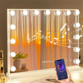 Vanity Mirror with Lights and Bluetooth Speaker - Hollywood Style