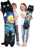 Long Cat Plush Body Pillow 5 Sizes - Giant Soft Kawaii Cat Plush