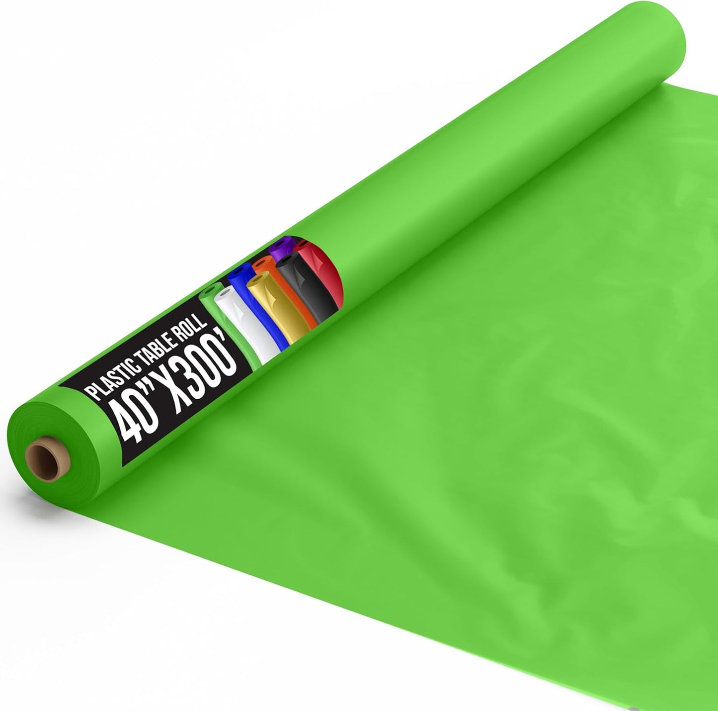Lime Green Plastic Table Cover Roll for All Your Events